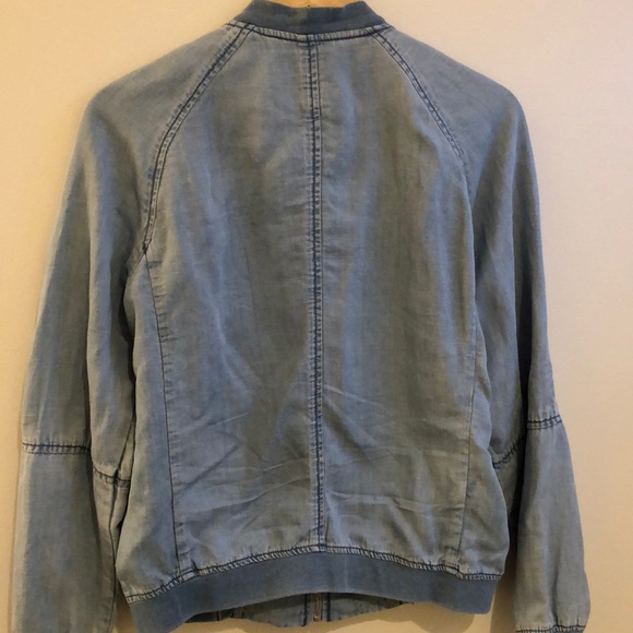 LOFT • lightweight moto chambray jacket - Picture 6 of 6
